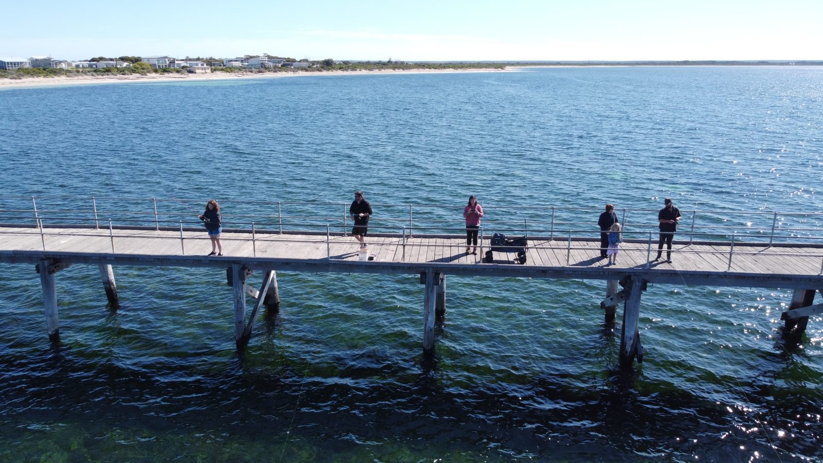 Fishing on the jetty
